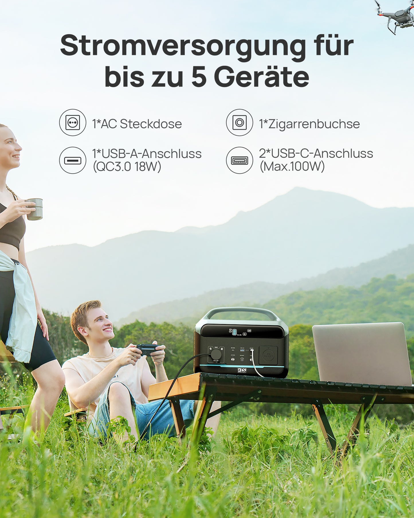 DaranEner NEO300 Pro Portable Power Station | 600W 299Wh