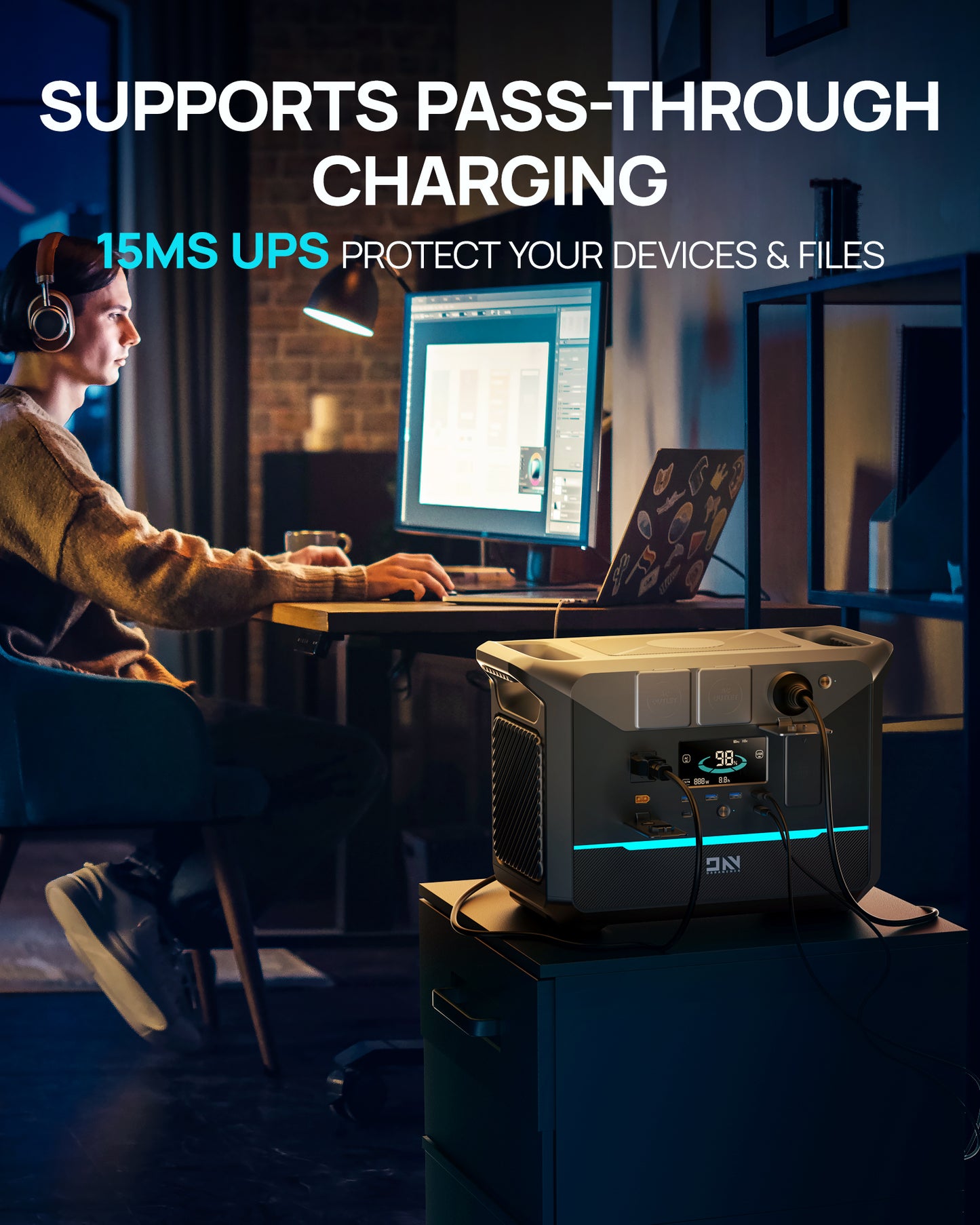 DaranEner NEO1500Pro Portable Power Station | 1800W 1382Wh